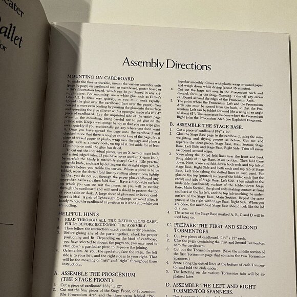 Nutcracker Ballet‎ Cut & Assemble Toy Theatre – Tom Tierney (1981 / Dover Pub) - Picture 11 of 11